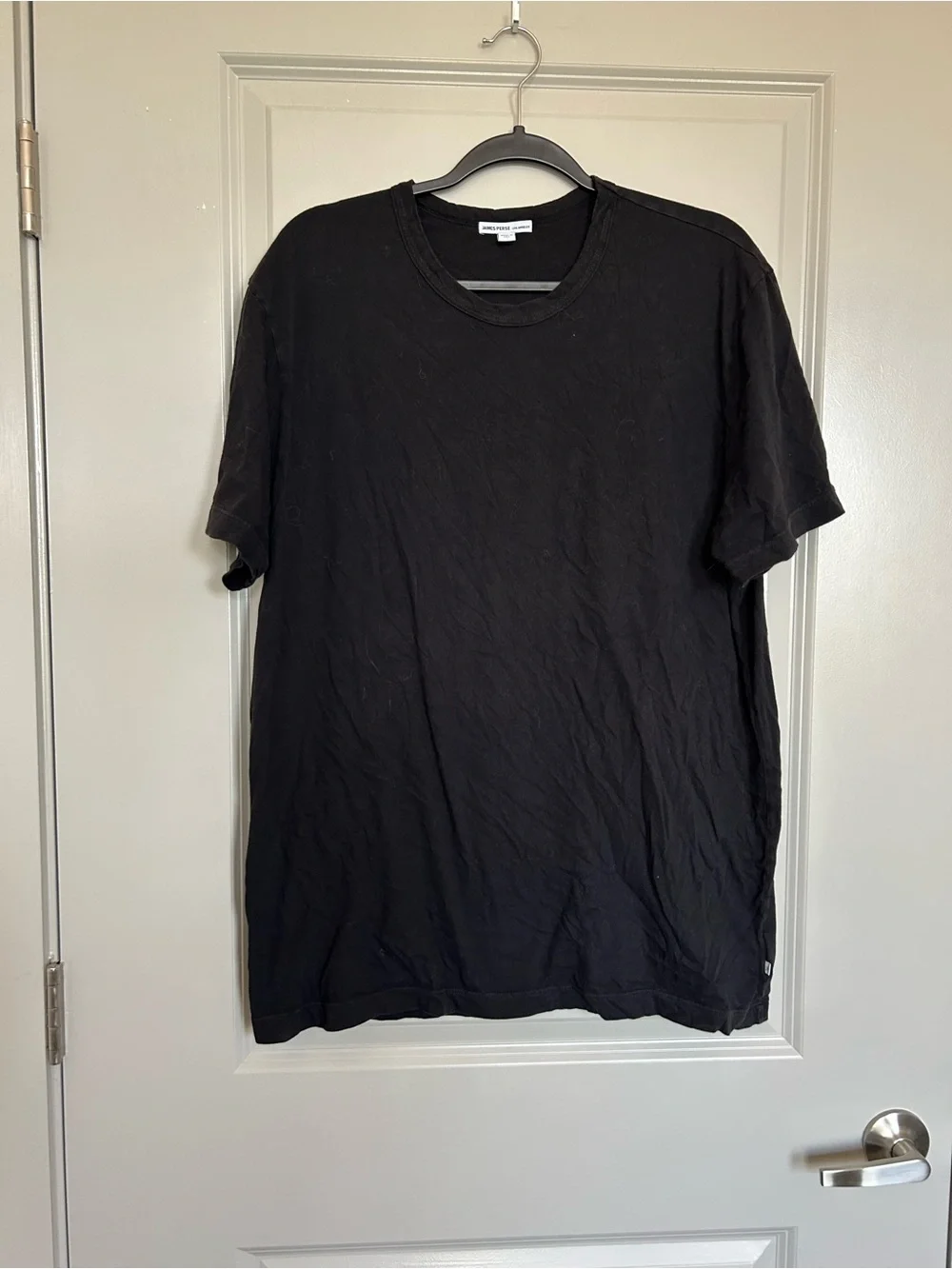 James Perse Black Short Sleeve Crew Tee